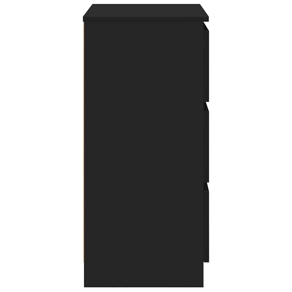 vidaXL Sideboard Black 60x35x76 cm Engineered Wood