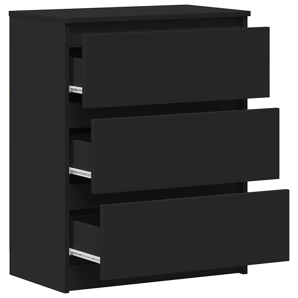 vidaXL Sideboard Black 60x35x76 cm Engineered Wood