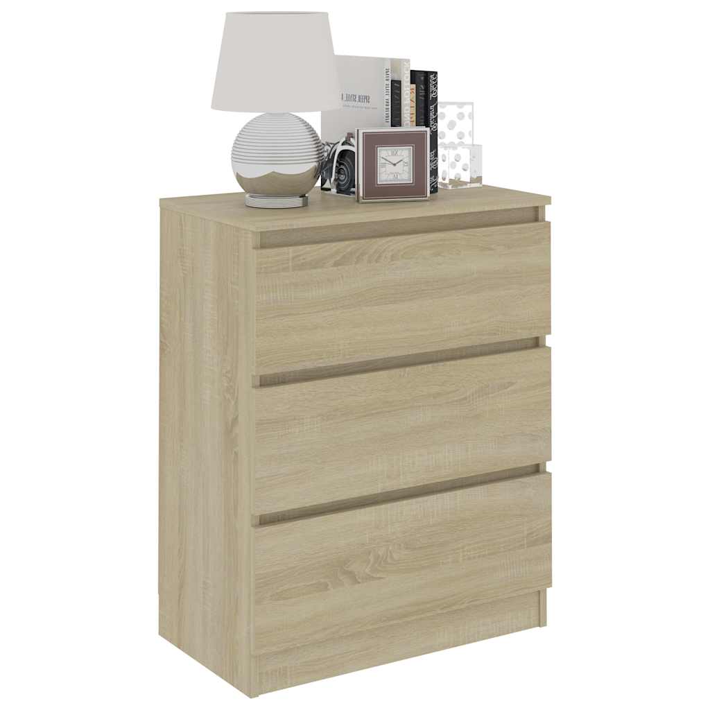 801385 vidaXL Sideboard Sonoma Oak 60x35x76 cm Engineered Wood