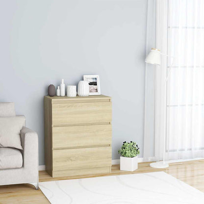 801385 vidaXL Sideboard Sonoma Oak 60x35x76 cm Engineered Wood