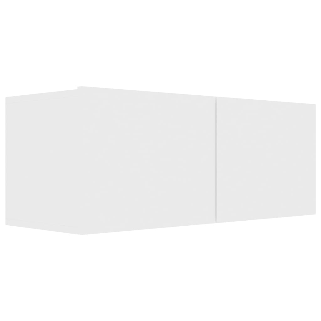 vidaXL TV Cabinet White 80x30x30 cm Engineered Wood