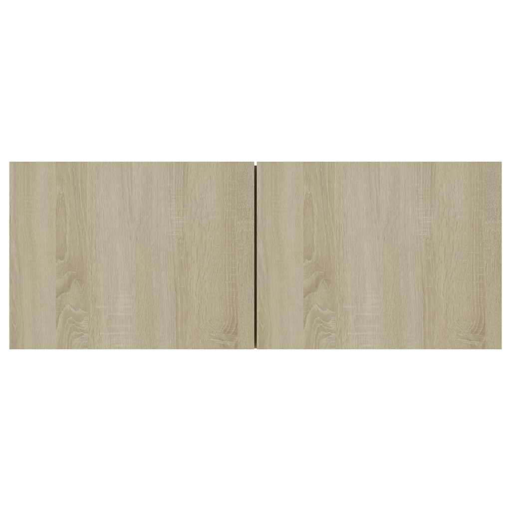 vidaXL TV Cabinet Sonoma Oak 80x30x30 cm Engineered Wood