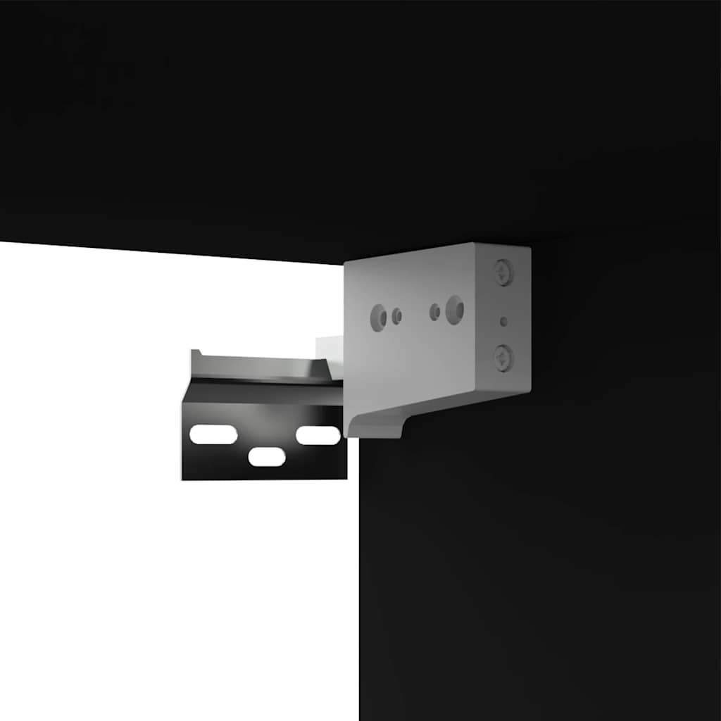 vidaXL TV Cabinet Black 100x30x30 cm Engineered Wood
