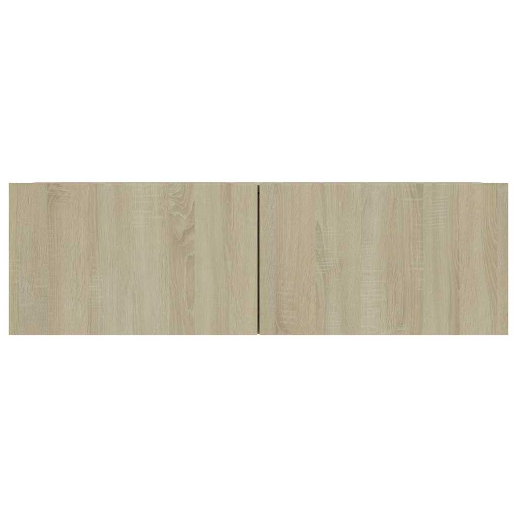 vidaXL TV Cabinet Sonoma Oak 100x30x30 cm Engineered Wood