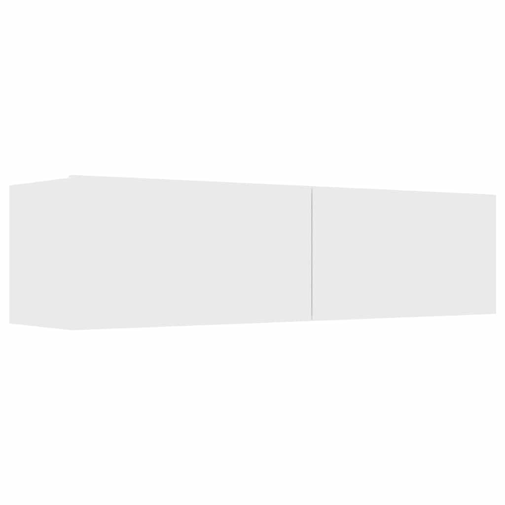 vidaXL TV Cabinet | White | Engineered Wood | Medium | Drop-Down | TV Cabinet