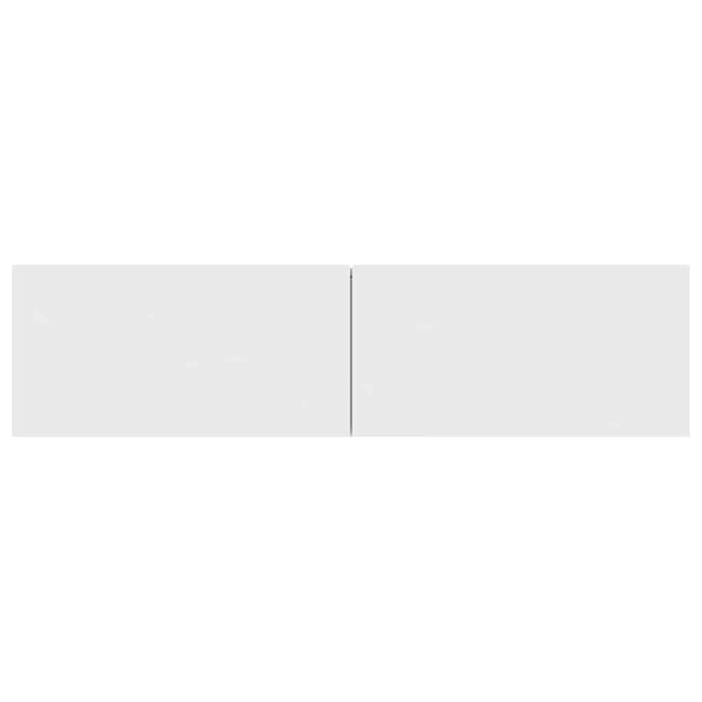 vidaXL TV Cabinet | White | Engineered Wood | Medium | Drop-Down | TV Cabinet