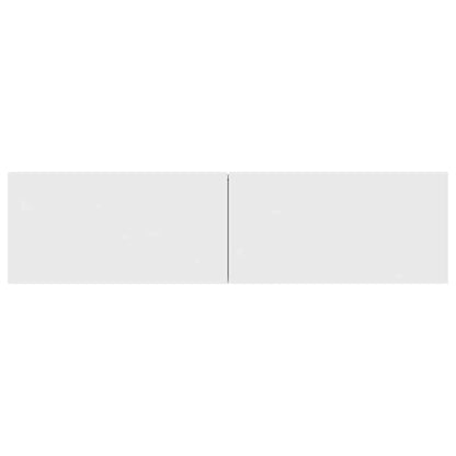 vidaXL TV Cabinet | White | Engineered Wood | Medium | Drop-Down | TV Cabinet