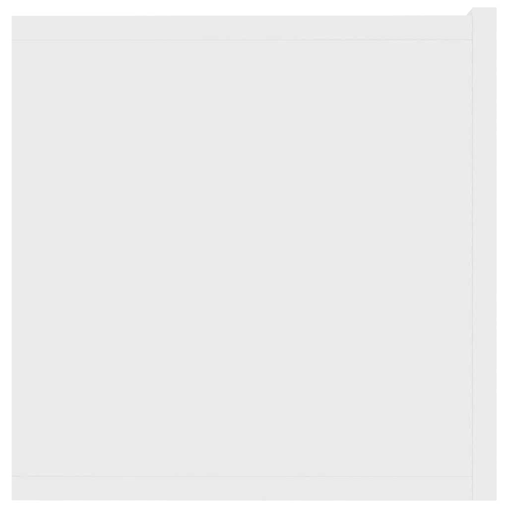 vidaXL TV Cabinet | White | Engineered Wood | Medium | Drop-Down | TV Cabinet