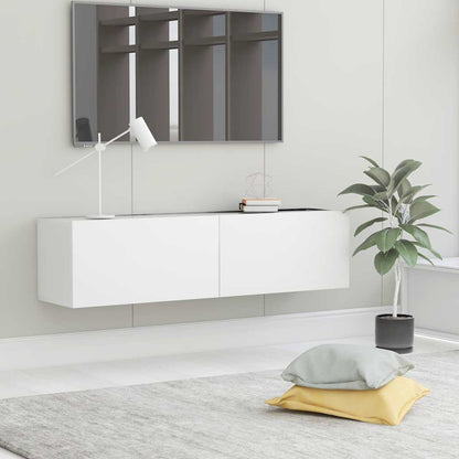 vidaXL TV Cabinet | White | Engineered Wood | Medium | Drop-Down | TV Cabinet