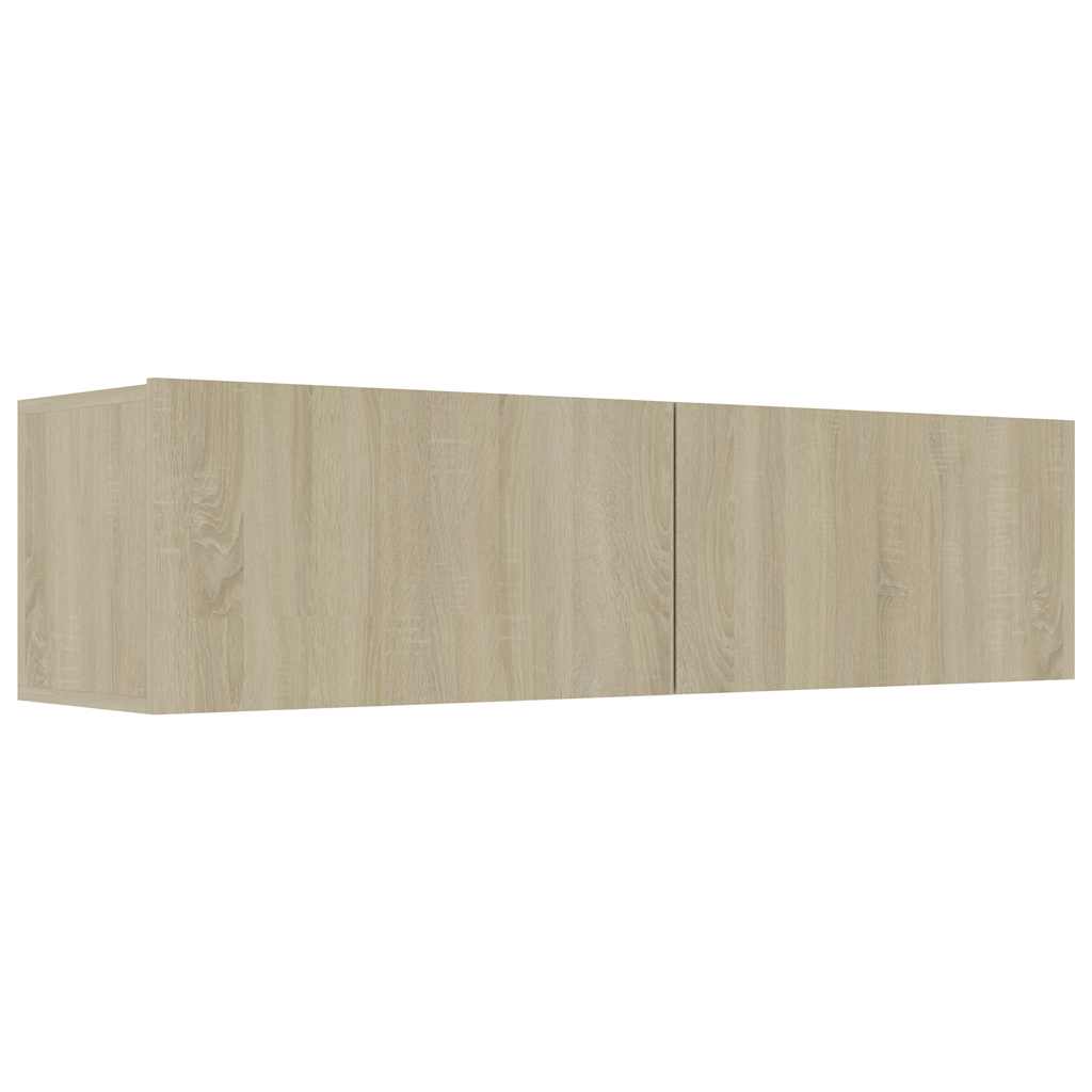 vidaXL TV Cabinet | Sonoma oak | Engineered wood | 120 x 30 x 30 cm | Drop-Down