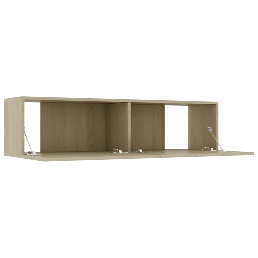 vidaXL TV Cabinet | Sonoma oak | Engineered wood | 120 x 30 x 30 cm | Drop-Down