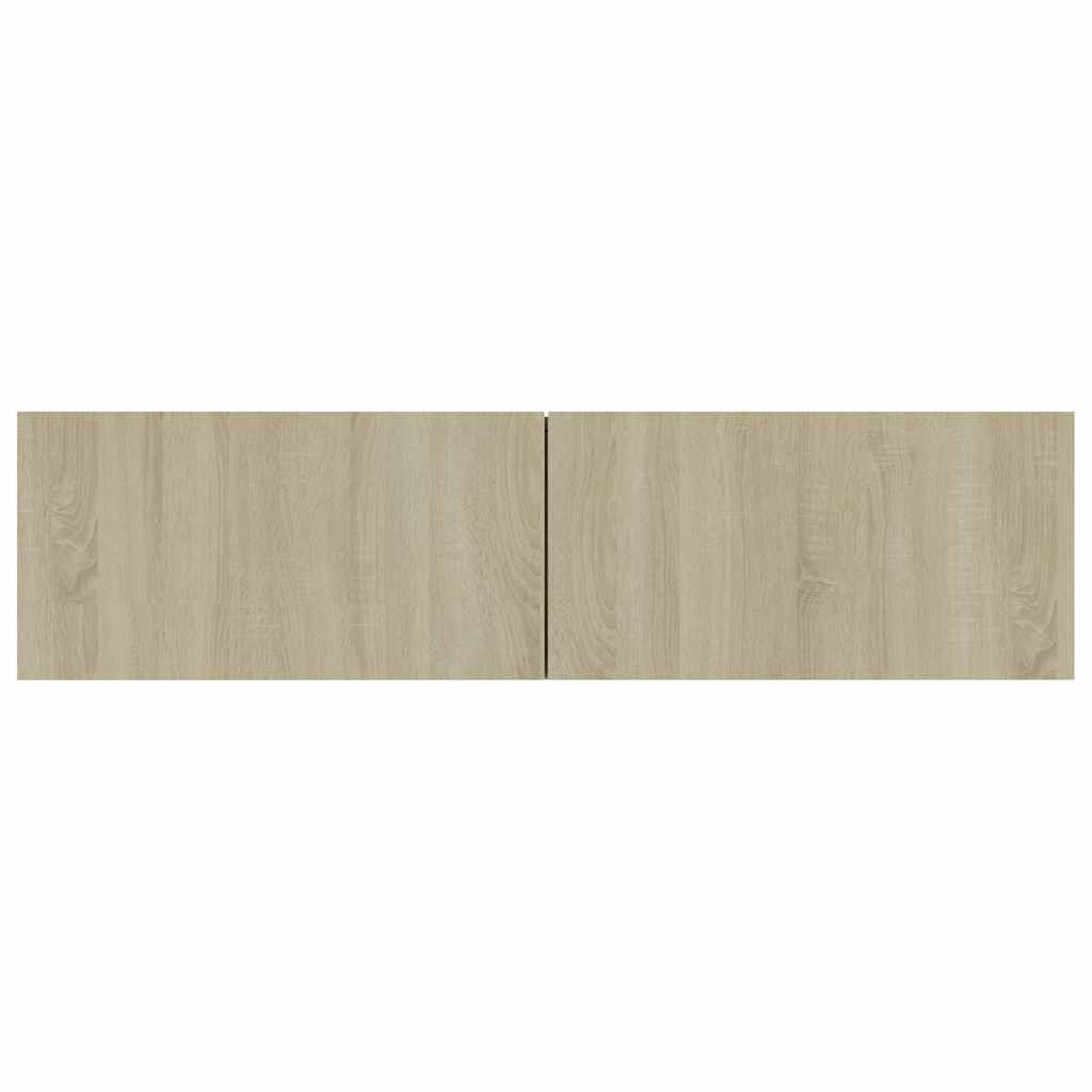 vidaXL TV Cabinet | Sonoma oak | Engineered wood | 120 x 30 x 30 cm | Drop-Down