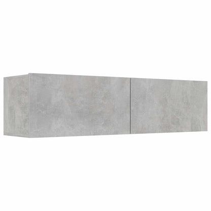 vidaXL TV Cabinet Concrete Grey 120x30x30 cm Engineered Wood