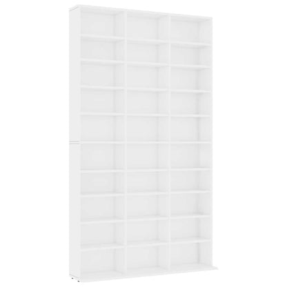 vidaXL CD Cabinet White 102x23x177.5 cm Engineered Wood