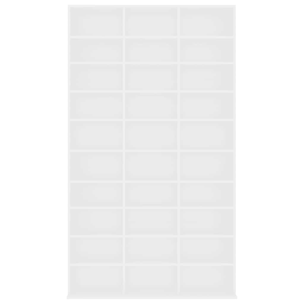 vidaXL CD Cabinet White 102x23x177.5 cm Engineered Wood