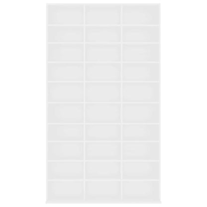 vidaXL CD Cabinet White 102x23x177.5 cm Engineered Wood