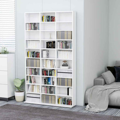801778 vidaXL CD Cabinet White 102x23x177,5 cm Engineered Wood
