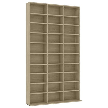801781 vidaXL CD Cabinet Sonoma Oak 102x23x177,5 cm Engineered Wood