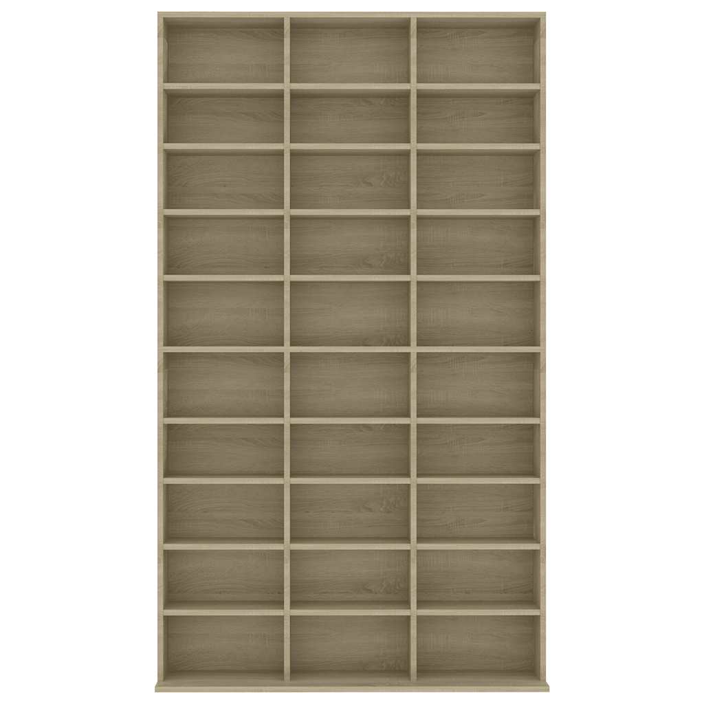 801781 vidaXL CD Cabinet Sonoma Oak 102x23x177,5 cm Engineered Wood