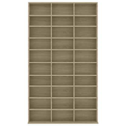 801781 vidaXL CD Cabinet Sonoma Oak 102x23x177,5 cm Engineered Wood