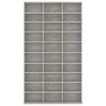 vidaXL CD Cabinet Concrete Grey 102x16x177.5 cm Engineered Wood