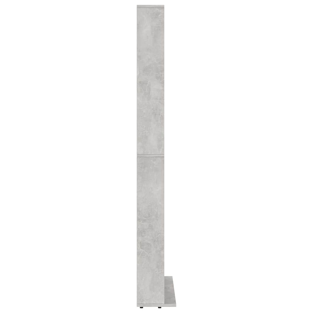 vidaXL CD Cabinet Concrete Grey 102x16x177.5 cm Engineered Wood