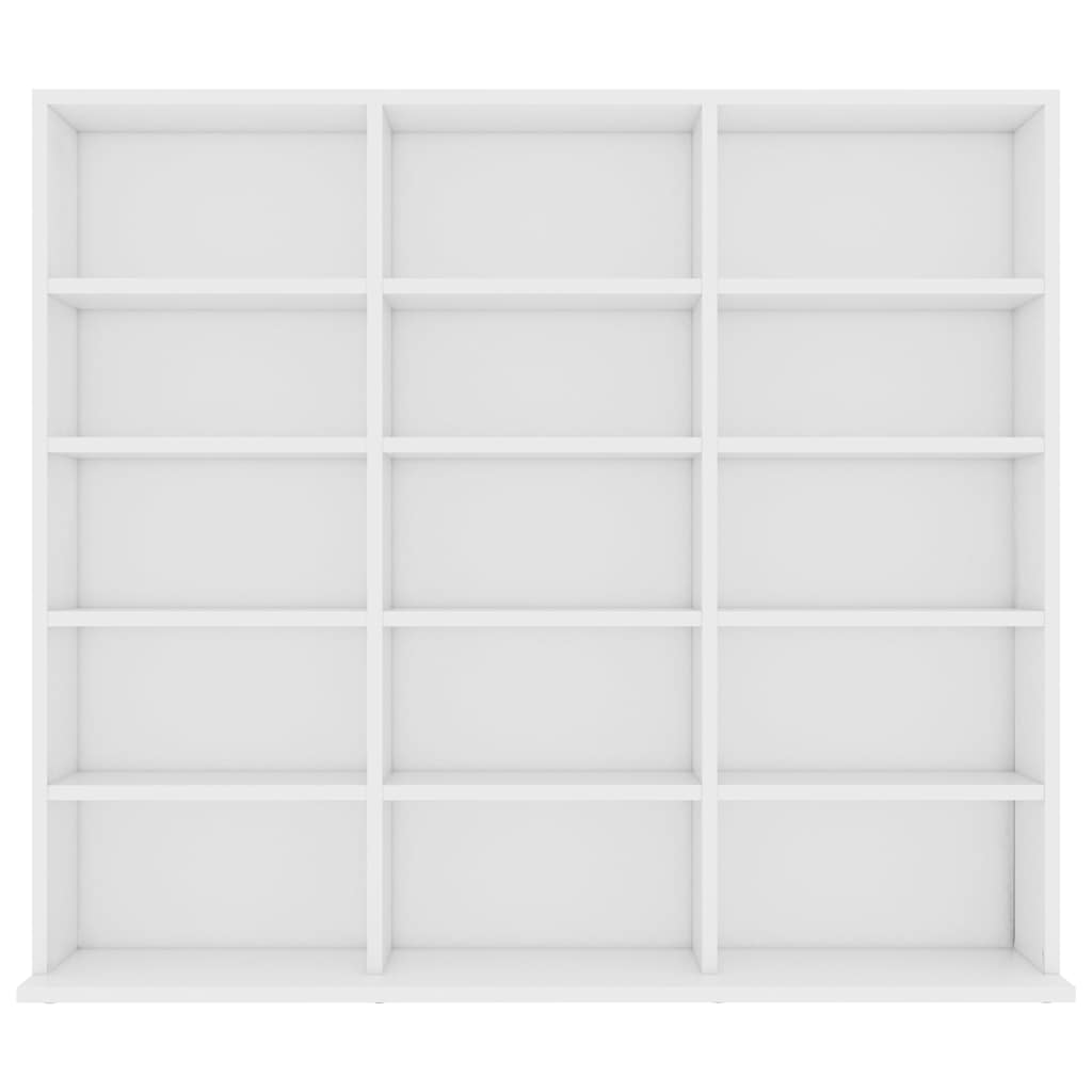 801787 vidaXL CD Cabinet White 100x23x89,5 cm Engineered Wood