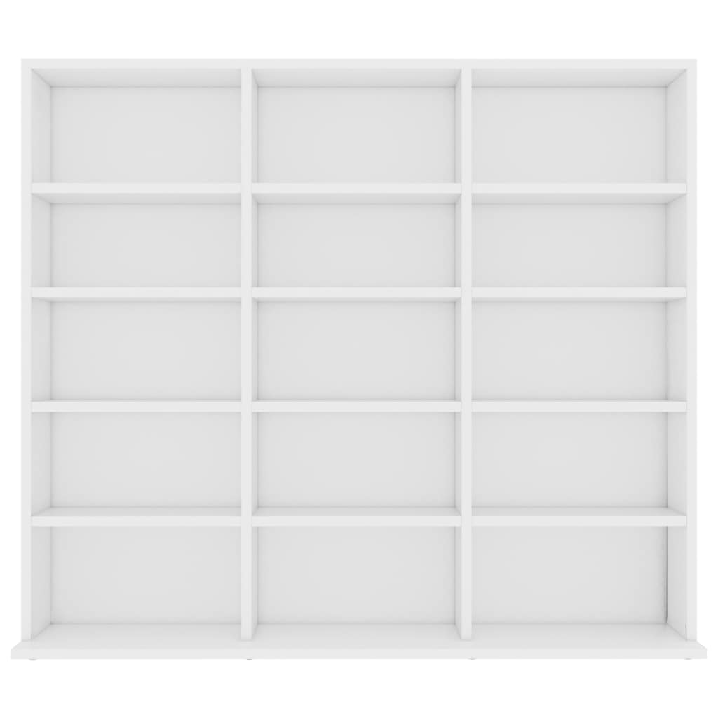 vidaXL CD Cabinet White 100x23x89.5 cm Engineered Wood
