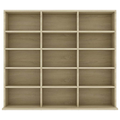 vidaXL CD Cabinet Sonoma Oak 100x23x89.5 cm Engineered Wood