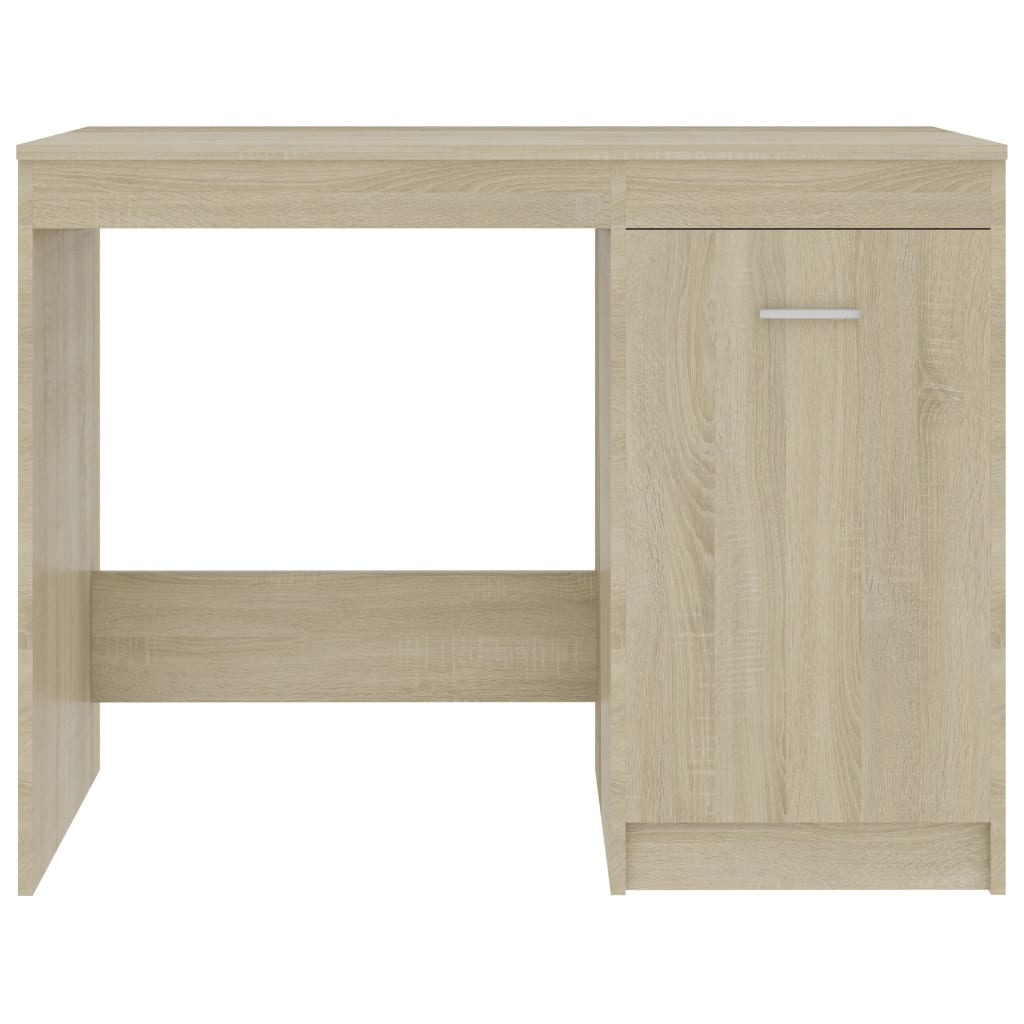 vidaXL Desk Sonoma Oak 100x50x76 cm Engineered Wood