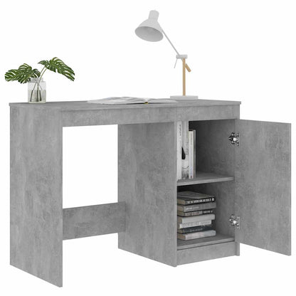 801800 vidaXL Desk Concrete Grey 100x50x76 cm Engineered Wood