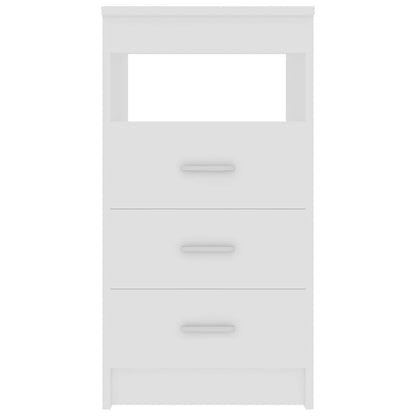 vidaXL Drawer Cabinet White 40x50x76 cm Engineered Wood