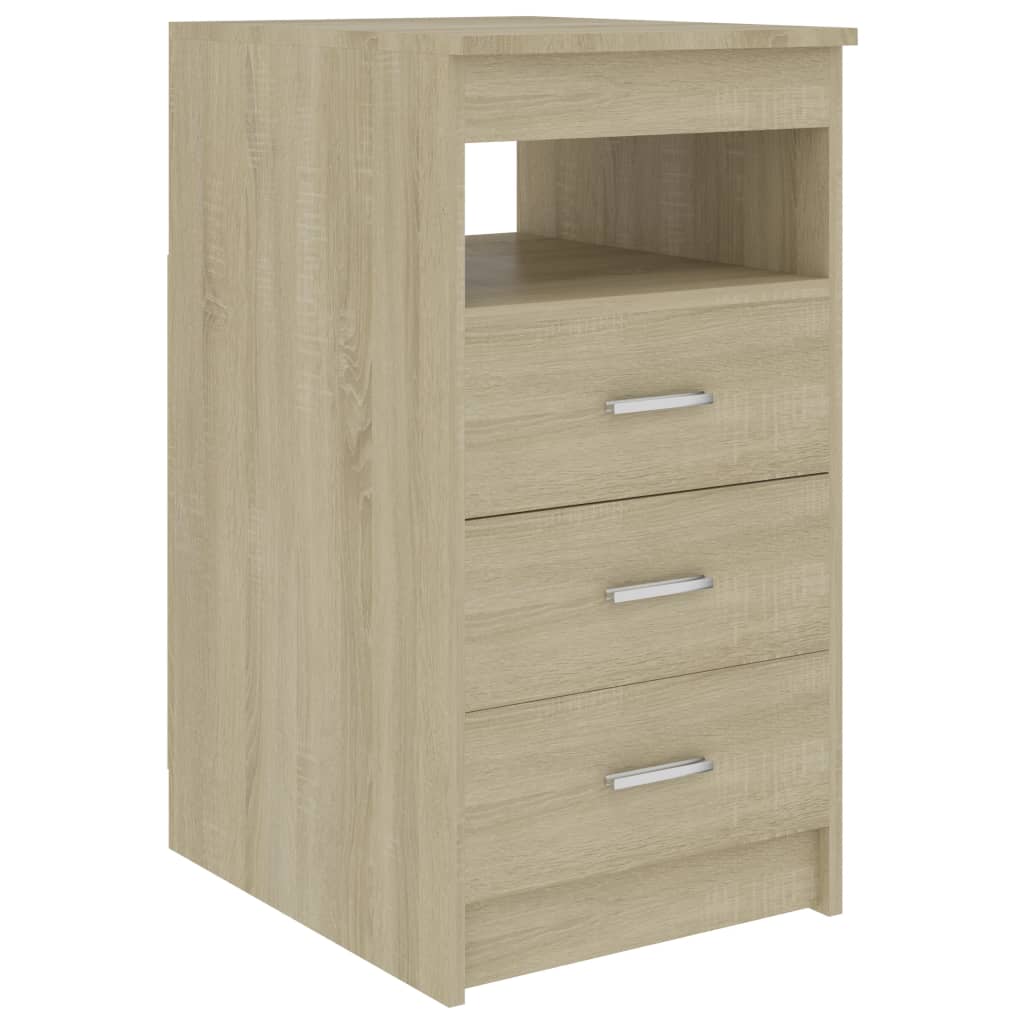 vidaXL Drawer Cabinet | Sonoma Oak | Chipboard | Compact | Drawer Cabinet