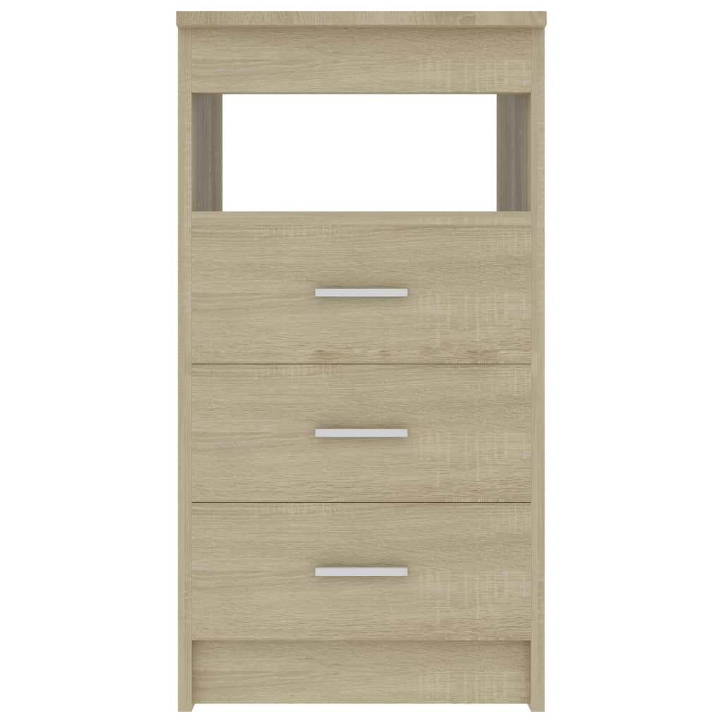 vidaXL Drawer Cabinet | Sonoma Oak | Chipboard | Compact | Drawer Cabinet