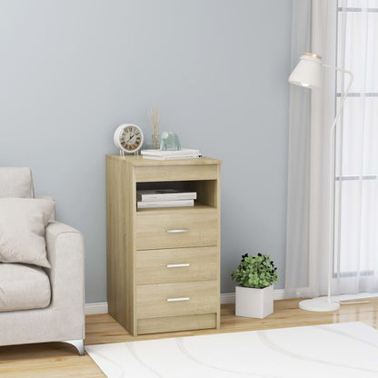 vidaXL Drawer Cabinet | Sonoma Oak | Chipboard | Compact | Drawer Cabinet