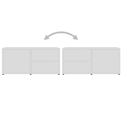 vidaXL TV Cabinet White 80x34x36 cm Engineered Wood