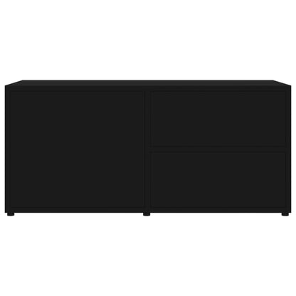 vidaXL TV Cabinet | Black | Engineered wood | 80 x 34 x 36 cm | Doors