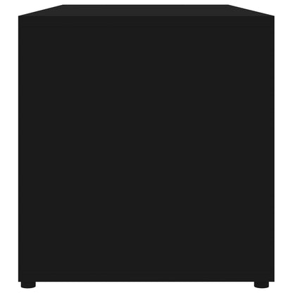 vidaXL TV Cabinet | Black | Engineered wood | 80 x 34 x 36 cm | Doors