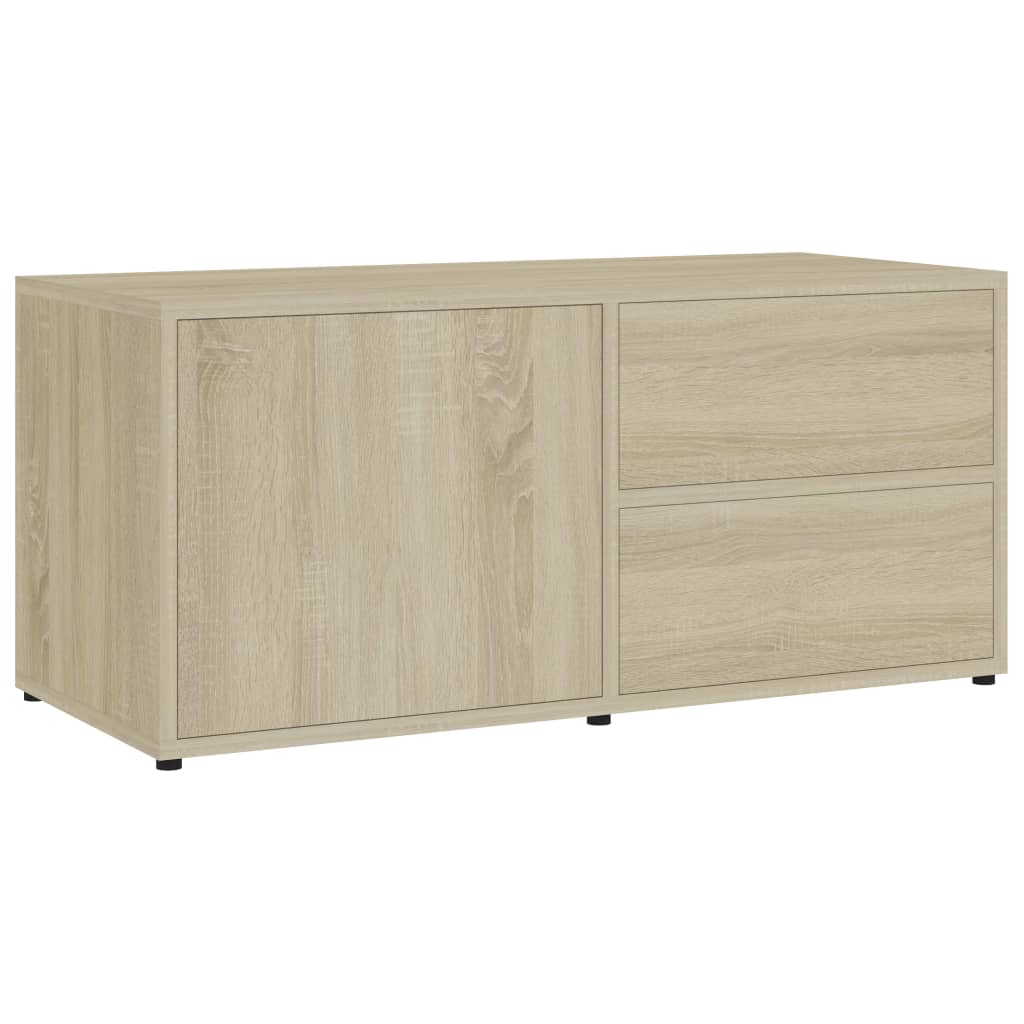 vidaXL TV Cabinet Sonoma Oak 80x34x36 cm Engineered Wood