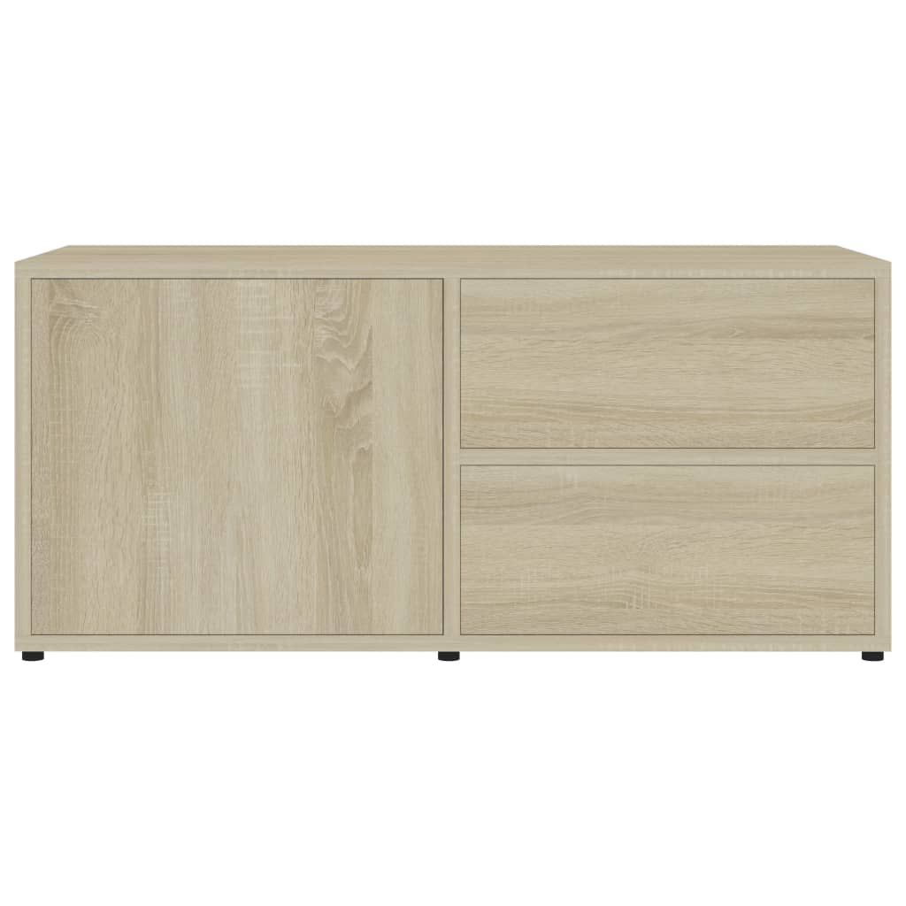 vidaXL TV Cabinet Sonoma Oak 80x34x36 cm Engineered Wood