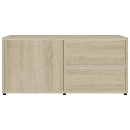 vidaXL TV Cabinet Sonoma Oak 80x34x36 cm Engineered Wood