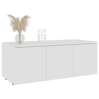 801859 vidaXL TV Cabinet White 80x34x30 cm Engineered Wood