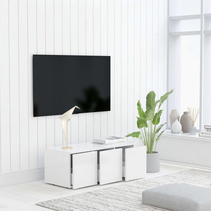 801859 vidaXL TV Cabinet White 80x34x30 cm Engineered Wood