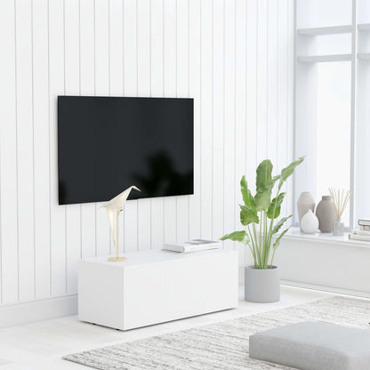 801859 vidaXL TV Cabinet White 80x34x30 cm Engineered Wood