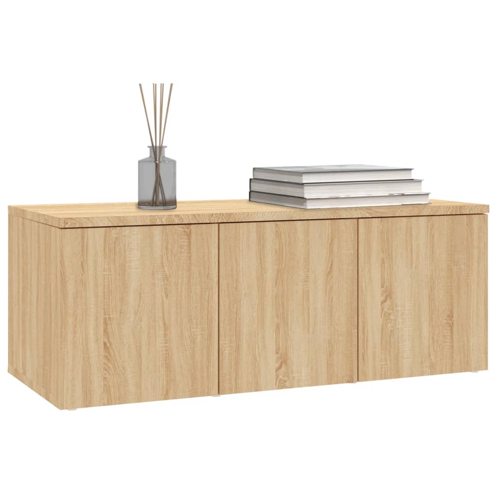 801862 vidaXL TV Cabinet Sonoma Oak 80x34x30 cm Engineered Wood