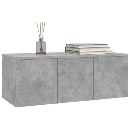 801863 vidaXL TV Cabinet Concrete Grey 80x34x30 cm Engineered Wood