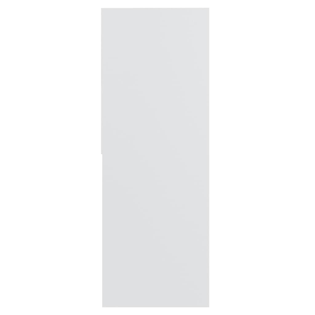 vidaXL Book Cabinet White 67x24x161 cm Engineered Wood