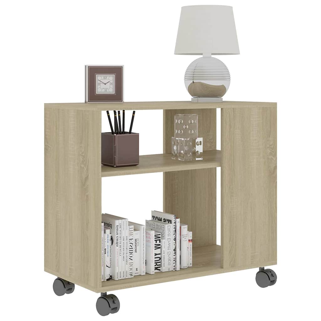 vidaXL Side Table Sonoma Oak 70x35x60.5 cm Engineered Wood