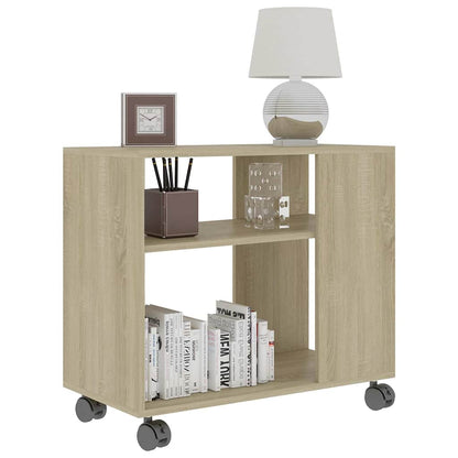 vidaXL Side Table Sonoma Oak 70x35x60.5 cm Engineered Wood