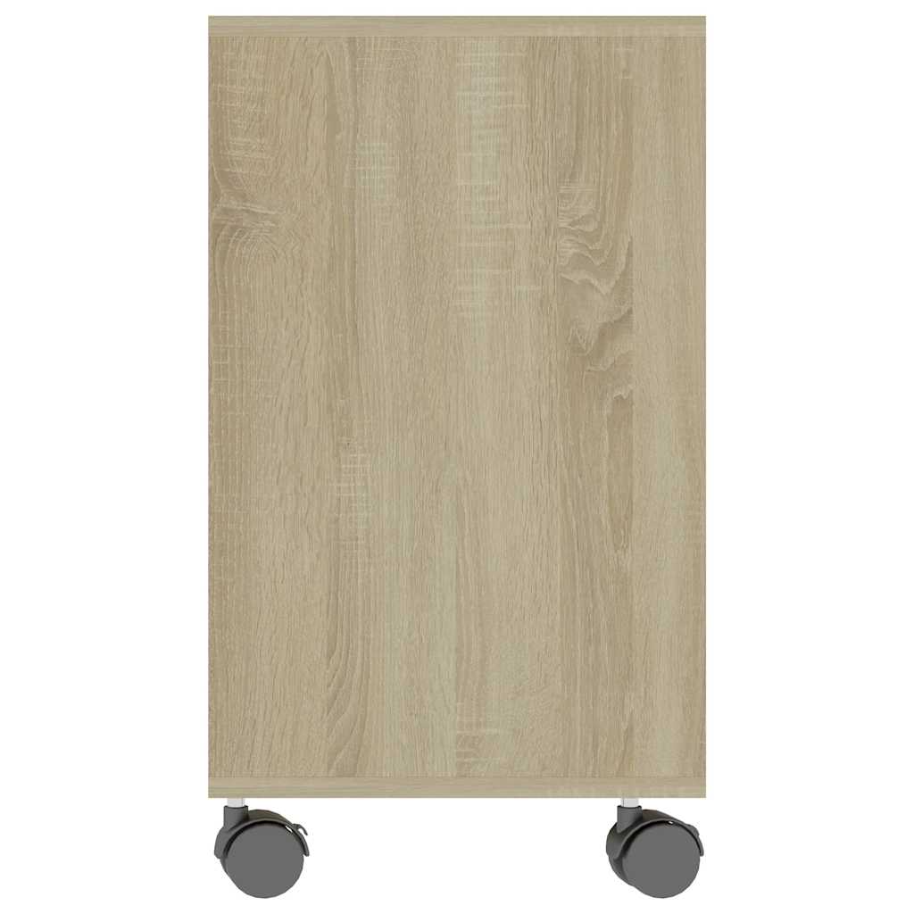 vidaXL Side Table Sonoma Oak 70x35x60.5 cm Engineered Wood